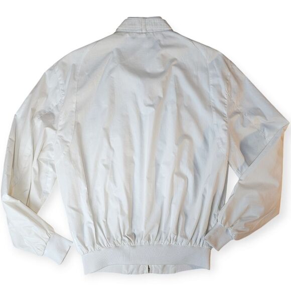 Vintage Members Only White Full Zip Windbreaker Jacket - Picture 7 of 9